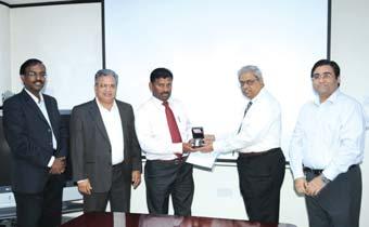 Mr. Ramaiah C, Manager (Elec)-P&M, Qatar Area office, receives his