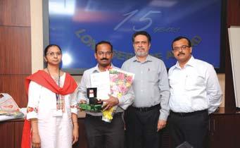 award from Mr. M V Satish, Senior Vice President & Head B&F IC Mr.