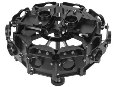 7 Rig Construction For 360 VR, rig system should be manufactured in a way that cameras