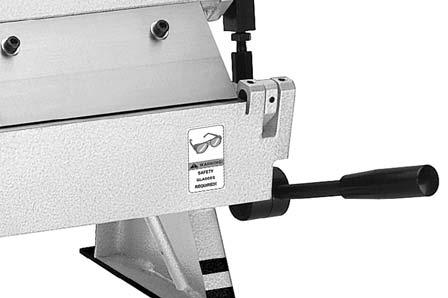 This pan and box brake is an indispensable tool if you need to increase the strength of sheet metal plates with bends, or you intend on fabricating more complicated brackets, gussets, boxes, and