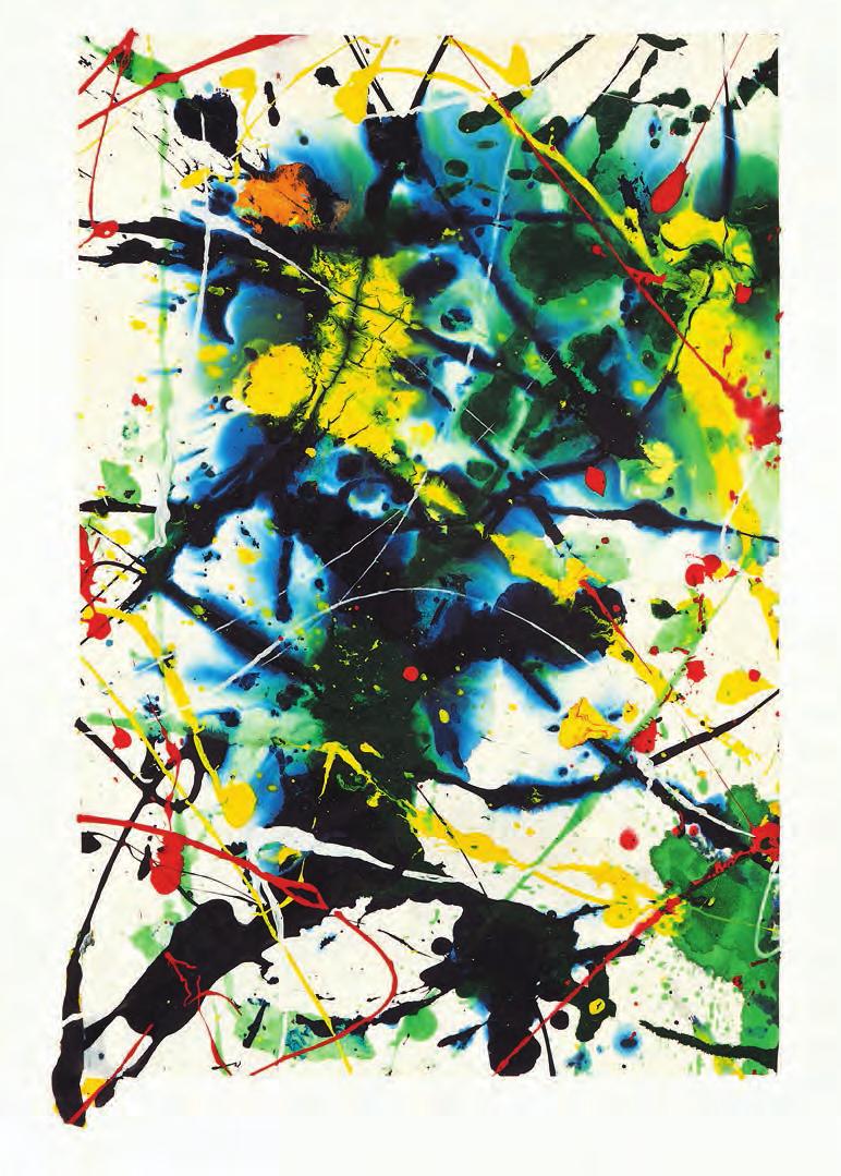 SAM FRANCIS (1923 1994) Untitled, 1989 Acrylic on paper, 18 ½ x
