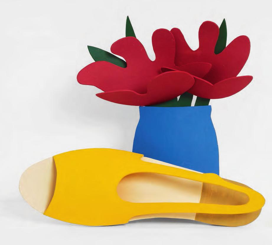 TOM WESSELMANN (1931 2004) Tiny Shoe and Tulips (Oil Study no.