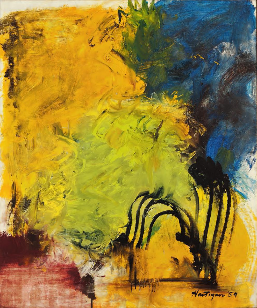 GRACE HARTIGAN (1922 2008) Abstraction, 1959 Oil on
