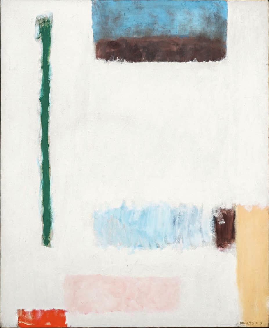 GIORGIO CAVALLON (1904 1989) Untitled, 1980 Oil on canvas, 44 x 36 inches Signed and dated lower right: GIORGIO