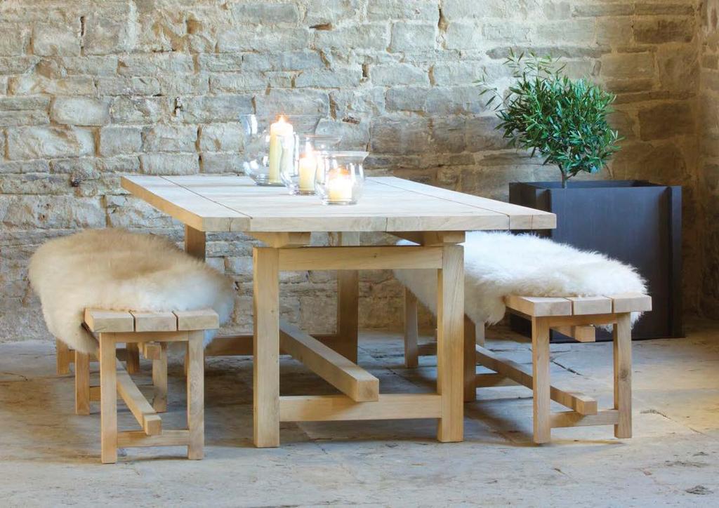FRAON outdoor table and benches