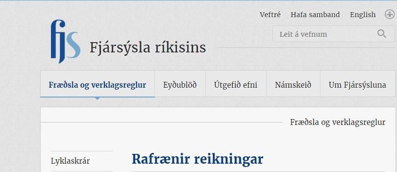 Leiðbeiningar samþykkjanda útg. 2,0 apríl 2017 1. Leiðbeiningar FJS fyrir notendur Orra fjs.is Á heimasíðu Fjársýslu ríkisins er að finna leiðbeiningar sem snúa sérstaklega að rafrænum reikningum.