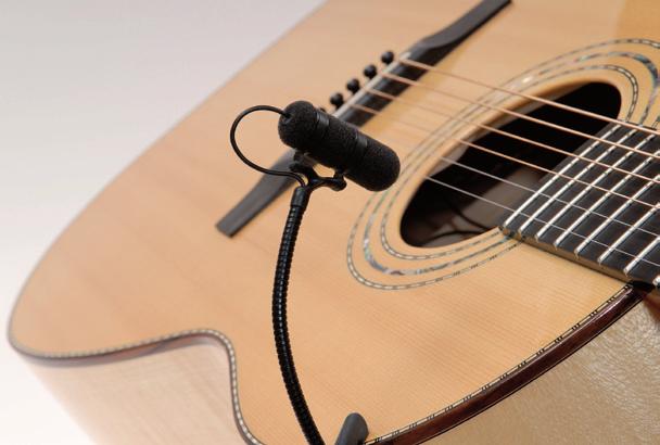 The guitar family (guitar, mandolin, banjo, dobro and more) A recommended miking placement for the most balanced sound is where the fretboard meets the