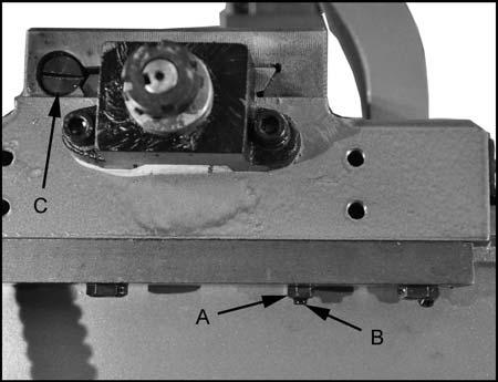 19) in proper position for the correct feed rate of the thread pitch to be cut. 2. Move knob (C, Fig. 19) to the 0 position to disengage the feed rod. 3. Engage the half nut lever (H, Fig. 18). 4.