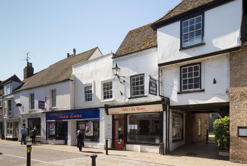 22 AND 24 HIGH STREET, ELY As part of the Early Fabric in Historic Towns: Ely project 22 and 24 High Street, currently the premises of Edis of Ely, were visited on the 16th September 2014 by Rebecca