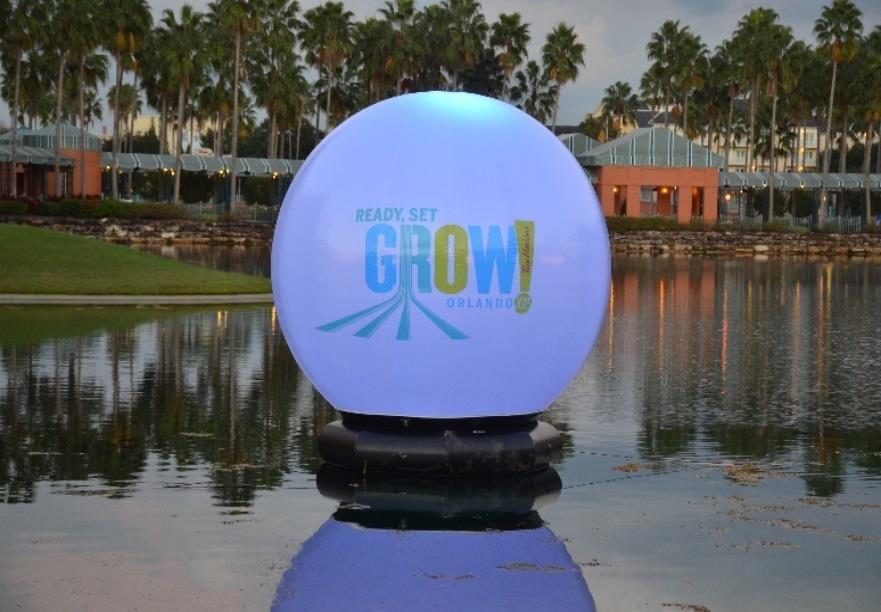 Lighting Lighting your event will be colorful with the giant aqua