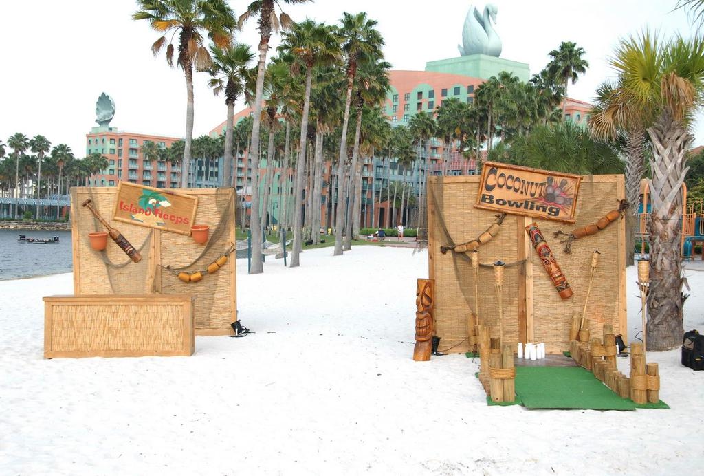 Games & Entertainment Coconut bowling anyone? Step onto The beach to play some of our most popular skill games.
