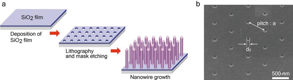 SUPPLEMENTARY INFORMATION RESEARCH 2. Selective-area metal-organic vapour phase epitaxy: Process for growing nanowires (NWs).