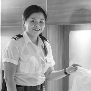 KATHERINA SAN JUAN HOUSEKEEPING After her Bachelor of Science in Hotel and Restaurant Management at St.