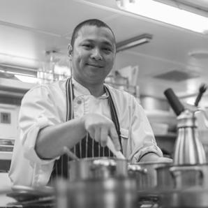 NOEL FUNDAL SOUS CHEF Noel has proven to be an excellent Sous Chef and an great addition to the team. Before joining SHERAKHAN, he was working in local high end restaurants.