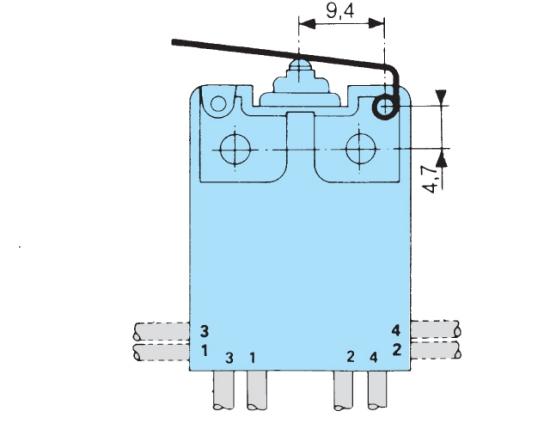Actuator mounting positions Type 139 B fixing = 2 holes