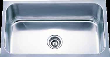 Stainless Steel Undermount Utility Sink. 304 SS with Satin. Insulated Bottom.