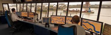 (On-board navigation systems), Shore side vessel traffic information management