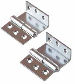 Flanged hinge NK 125/16 left-flanged hinge» steel take-apart hinge for furniture doors» minimum thickness of doors and cabinet sides is 16 mm» electroplated finish NK 125/16 right-flanged hinge»