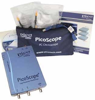 PicoScope 4262 16-bit oscilloscope with 2 probes 749 1236 906 Pico Technology, James House, Colmworth Business
