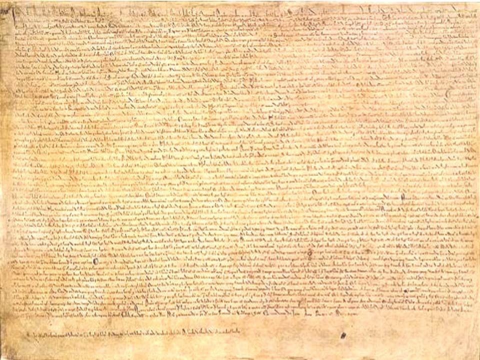 Magna Carta - 1215 There is to be one measure of wine and ale and corn within the realm,
