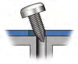 Screws for metal TAPTITE 2000 CA TAPTITE 2000 CA screws have a modification in the point design to improve performance in assemblies when clearance holes and pilot holes are not aligned. 1.