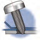 Screws for thin metal sheet EXTRUE-TITE Although FASTITE 2000 TM screws offer exceptional performance in thin metal sheet assemblies, its use is not allowed in grounding applications and it s not