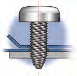 TRILOBULAR EXTRUE-TITE screws have been designed to provide optimal performance in the assemblies previously mentioned, assuring ergonomic installation and according to existing norms. 1.