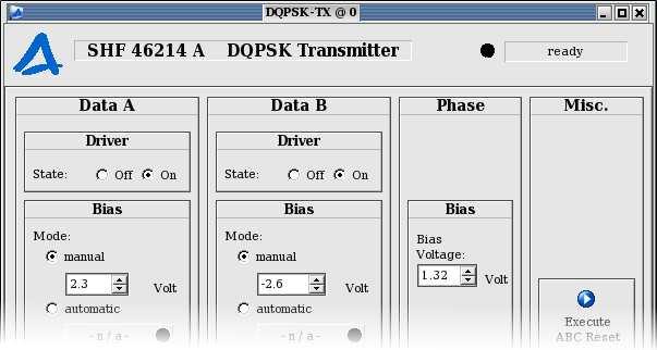 Instrument Setup for DQPSK Transmission Experiments Optical Transmitter and Receiver Setup Before starting BER measurements a proper setup of the DQPSK transmitter and DPSK receiver is required.