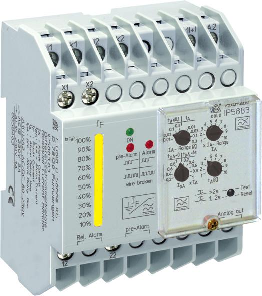 Installation / Monitoring Technique VARIMETER RCM Residual Current Monitor, Type B for AC and DC Systems IP 5883 0249633 IP 5883 ND 5018/035 ND 5018/030 According to IEC/EN 62 020, VDE 0663 For AC