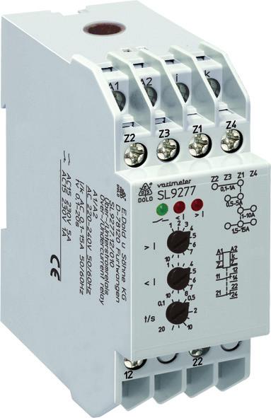 inpu galvanic separaed IL 9277, SL 9277 wih e oupu relay for over- and undercurren IP 9277, SP 9277 wih separae oupu relays for over- and undercurren Opially energized rip Devices available in