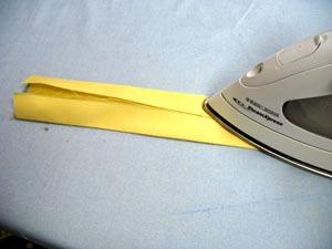 For the wrist strap, cut a piece of canvas 4 inches wide by 16 inches long.