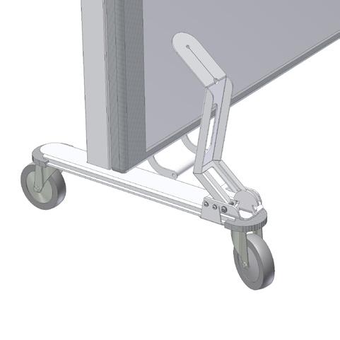 Fold the stability brace down to provide stability to the