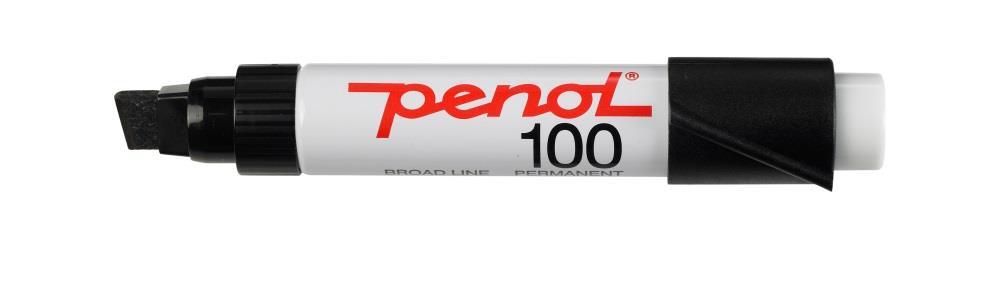 PERMANENT MARKERS Penol 1000 Width: 3-16mm Extra broad permanent marker with a chisel tip. Fade resistant and quickdrying waterproof ink based on alcohol.