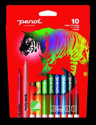 COLOURING FOR CHILDREN Penol fibre tips Fine - 10 Penol fibre tips Fine - 20 Penol fibre tips Fine - 30 2mm