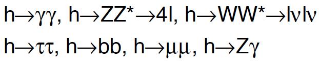 TGC i y 1-1 10-2 10-3 10 ATLAS Simulation Preliminary h γ γ, h ZZ* 4l, h WW* lνlν h τ τ, h bb, h µµ, h Zγ [κ Z, κ W, κ t, κ b, κ τ,