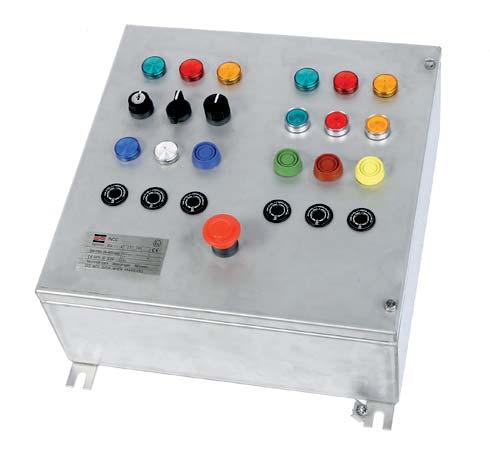 Control Stations TNCC The TNCC range of control stations / enclosures are manufactured in 316 stainless steel and designed to meet the requirements for use on and offshore, in petrochemical and
