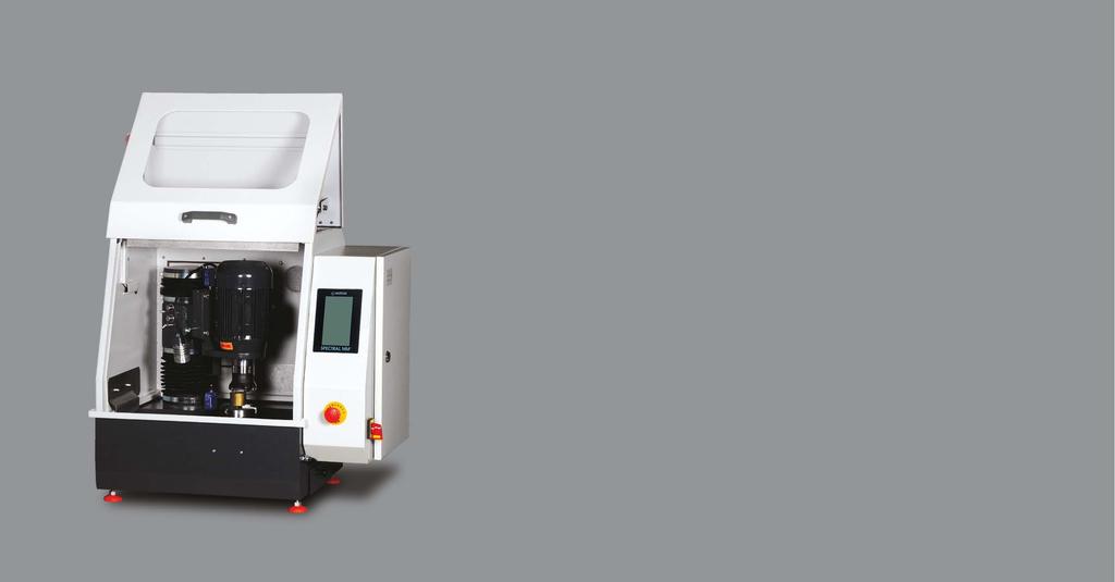 SPECTRAL MM SPECTRAL MM is designed for automatic sample preparation of OES and XRF analysis. It is fast and efficient in providing high quality specimen surface thus saving time.