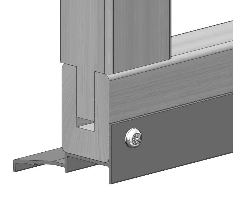 The front gables are easy to set up as the base plate is fitted flush with the end of the cill which meets the door (diagram