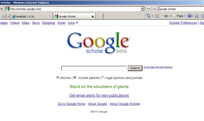 A brief tutorial on how to find articles Choosing the database There are many options for finding articles my preference of late is google scholar, particularly if I want to cast a wide net.
