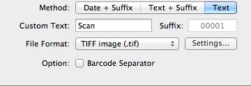File Format: Two options are provided for saving the TXT file. The options are Text and CSV; default is Text.