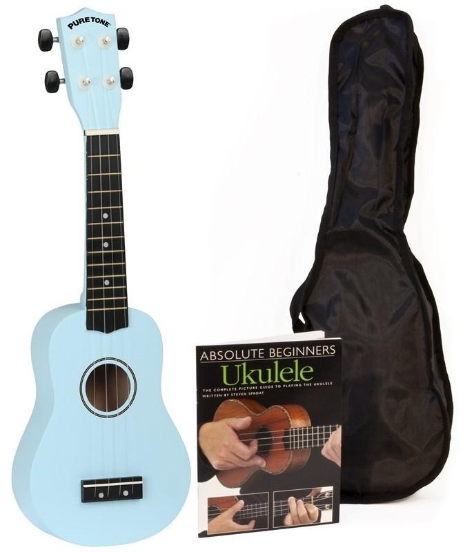 A gloss, resistant finish, good quality fittings and geared machine heads make this a great entry level instrument. It comes with a cover, and the mini Absolute Beginners Uke Book.