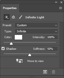 the direction of the light source to your liking: Go to the Properties