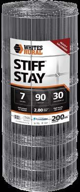 Designed for all rural fencing needs, Stiff Stay withstands impact from high pressure livestock.