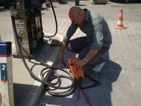 IDENTIFICATION OF SPILL USING GAS TRACERS This technology is used to support Georadar.