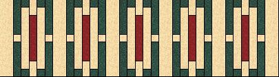 Assemble 3 rows of 4 blocks (4 rows of 5 blocks)