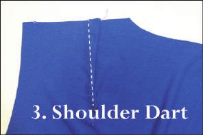Stitch through all thicknesses of shoulder seam. 8.