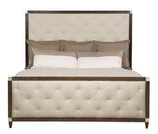 CLARENDON INDEX 377-H03/F03/R03 PANEL BED (KING) Overall: W 80-5/8 D 87-1/4 H 72 in. Overall: W 204.79 D 221.62 H 182.88 cm. Fabric shown: B362 Slat Height: 9-3/4 in. 24.77 cm.