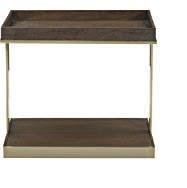 CLARENDON INDEX 377-127 OVAL END TABLE W 29-3/8 D 21-3/8 H 26 in. W 74.61 D 54.29 H 66.
