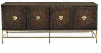 CLARENDON INDEX 377-512 LEATHER WRAPPED DESK W 60-1/8 D 24-1/8 H 31 in. W 152.72 D 61.28 H 78.74 cm. Vienna walnut bonded leather wrapped desk with contrasting stitching. Five drawers.