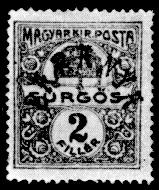 Inverted Overprints Also known are the 20 / 2 [fillér] harvester stamp, which has the word Baranya imprinted normally but with the denomination blind printed, and the 10 / 2 [fillér] special